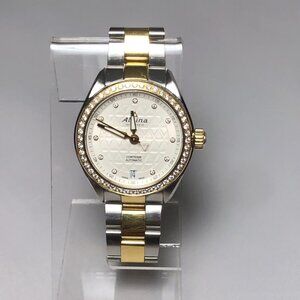 Alpina Women's Comtesse Automatic Two Tone Diamond Accents & Bezel 34mm Watch